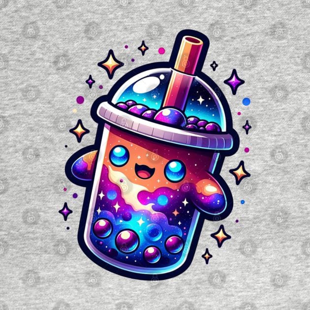 Galaxy Covered Cute Boba Tea by Odetee